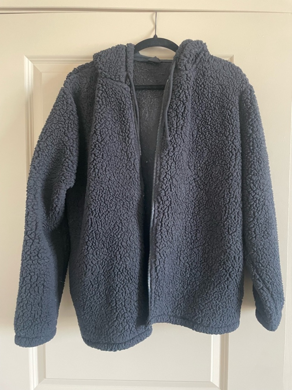 PacSun Black Sherpa Zip Hoodie